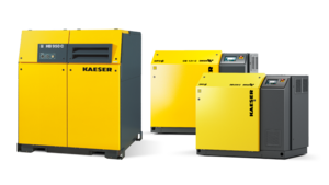 Gruppe af kapselblæsere fra Kaeser Kompressoren.