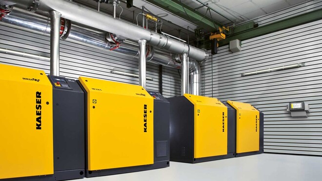 Kapselblæserstation fra KAESER KOMPRESSOREN.