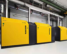 Kapselblæserstation til spildevandsbehandling i Manching.