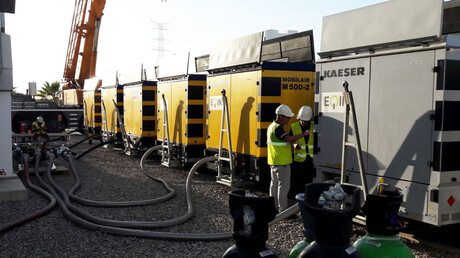 Ibrugtagning af de ti MOBILAIR-anlæg.