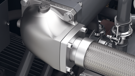 Reduceret tryktab takket være optimeret luftind- og -udgang.