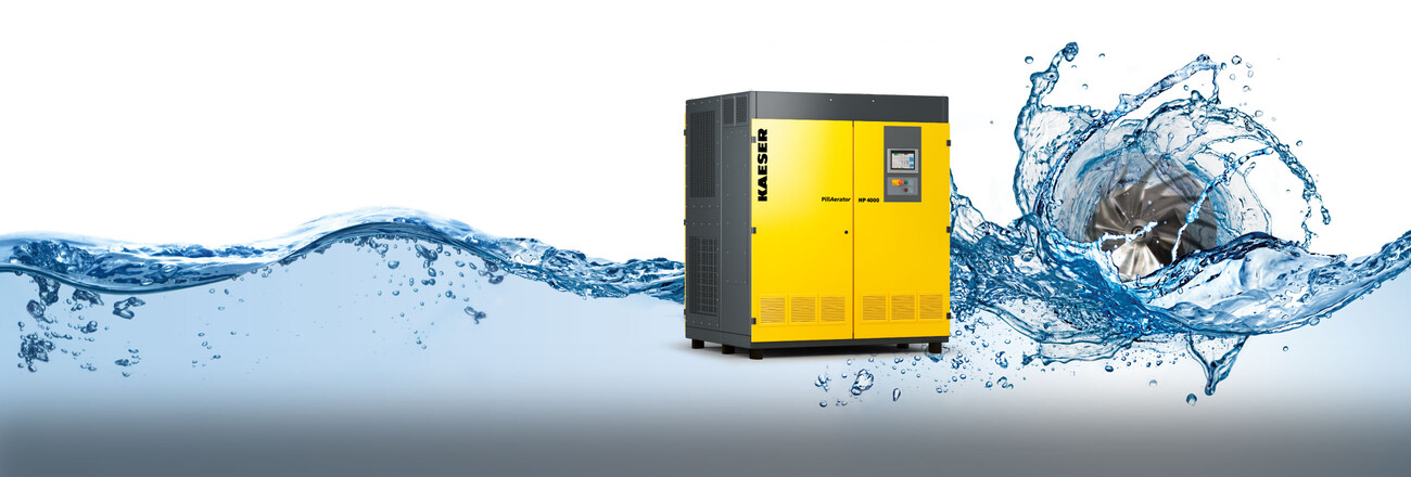 PillAerator-turboblæser fra Kaeser Kompressoren.