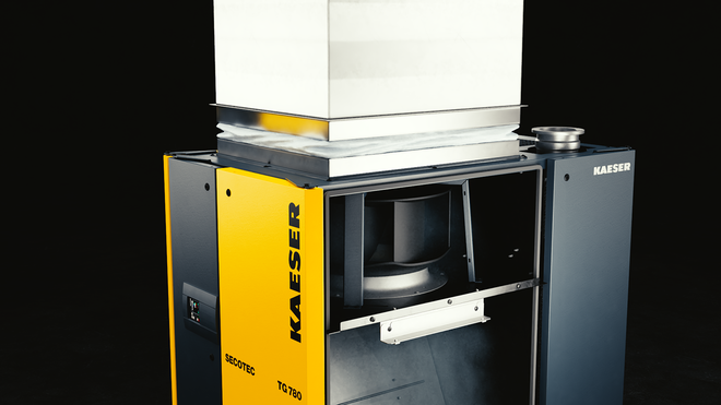 Radialventilatoren er den store nyhed ved den nye SECOTEC-køletørrer.