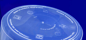 Flaskebund på en plastflaske fremstillet af Fürst GmbH.