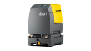 i.Comp 9 Tower T med indbyggede trykluftbeholdere og køletørrer med op til 570 l/min.
