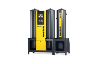 Adsorptionstørrere i kombination med aktiv kuladsorber for teknisk oliefri trykluft.